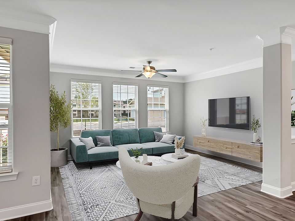 Expansive living and dining areas
