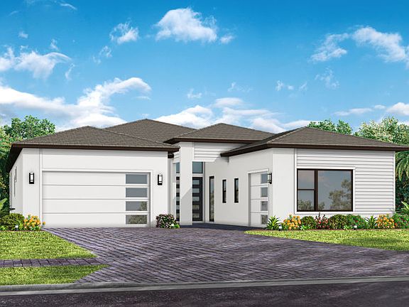 Exterior MD3 with glass garage door option