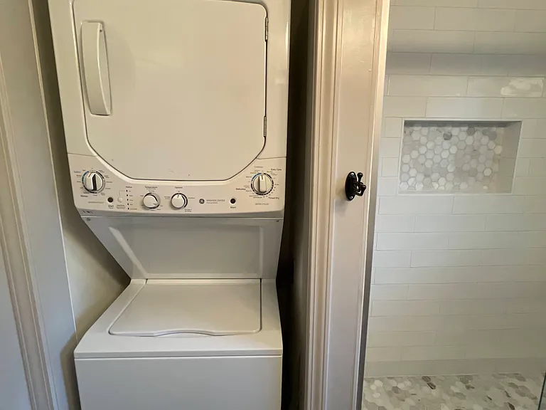 washer and dryer (bathroom)
