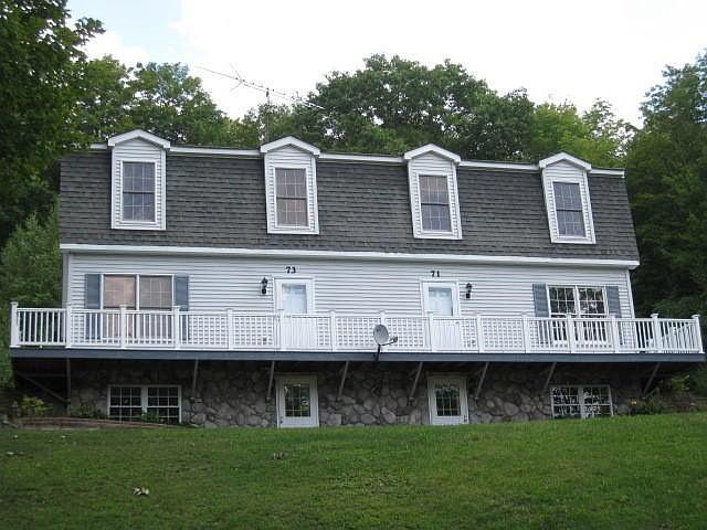 Front of house, rental unit right side