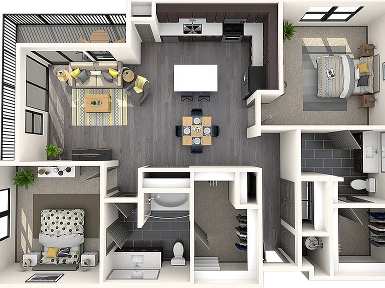 2 Bedroom | 2 Bath | 1248 SF 2 Bedroom | 2 Bath | 1248 SF