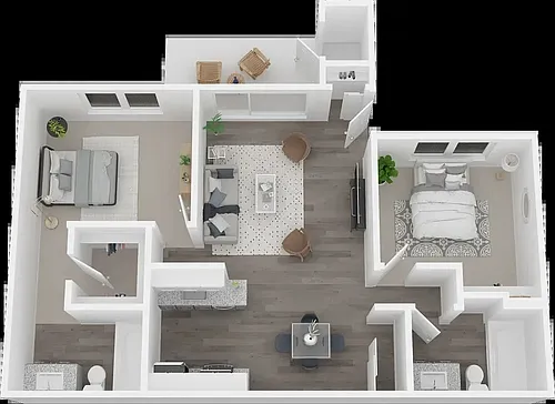 Floor plan 2X2 B1