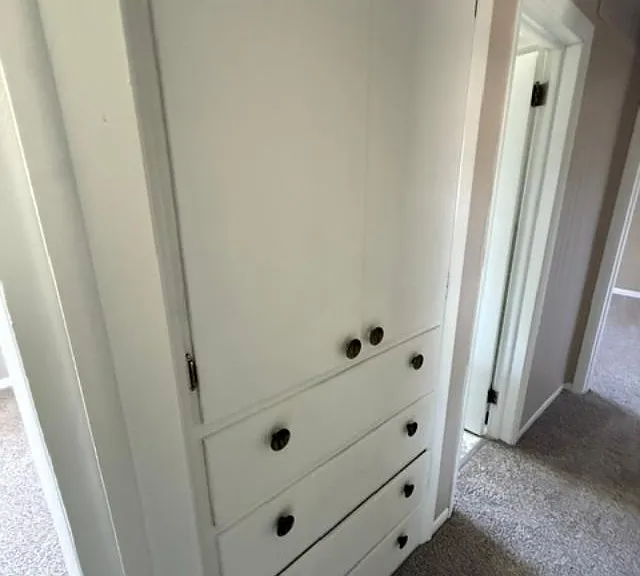 Built in Linen Closet in the hallway