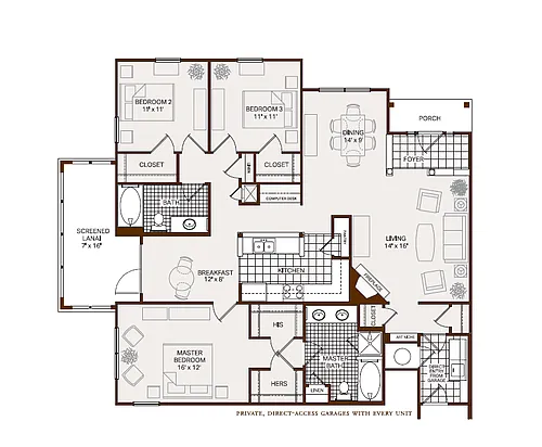Floor plan Callaway - First Floor