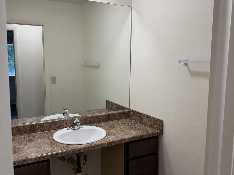 Bathroom sink area