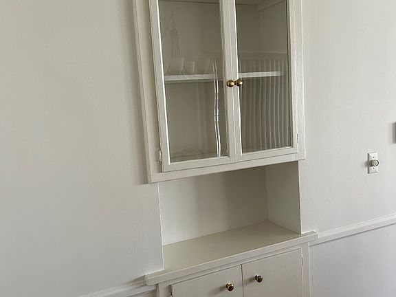 Opposite dining room table