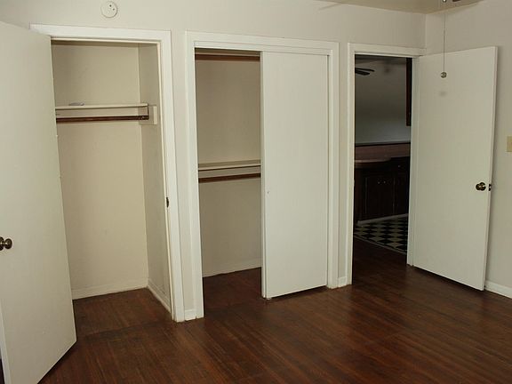 Two large closets in the bedroom