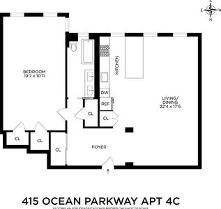 415 Ocean Pkwy APT 4C, Brooklyn, NY, 11218