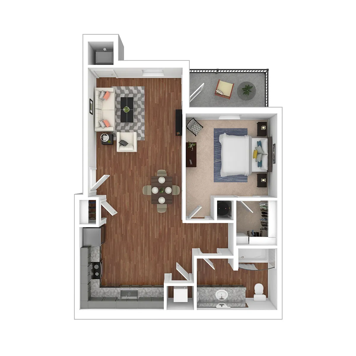 Floor plan One Bedroom