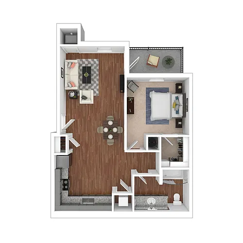 Floor plan One Bedroom