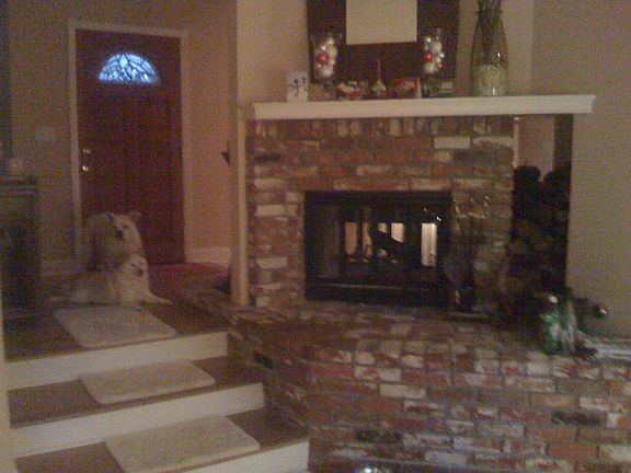 Entry and two-sided Fireplace