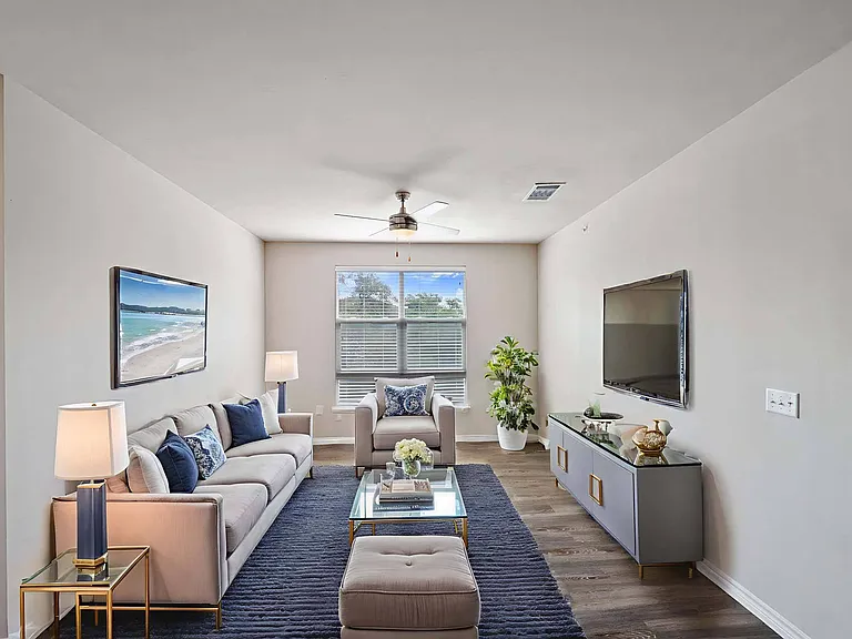 Make every moment cozy and inviting in your beautifully designed living room.