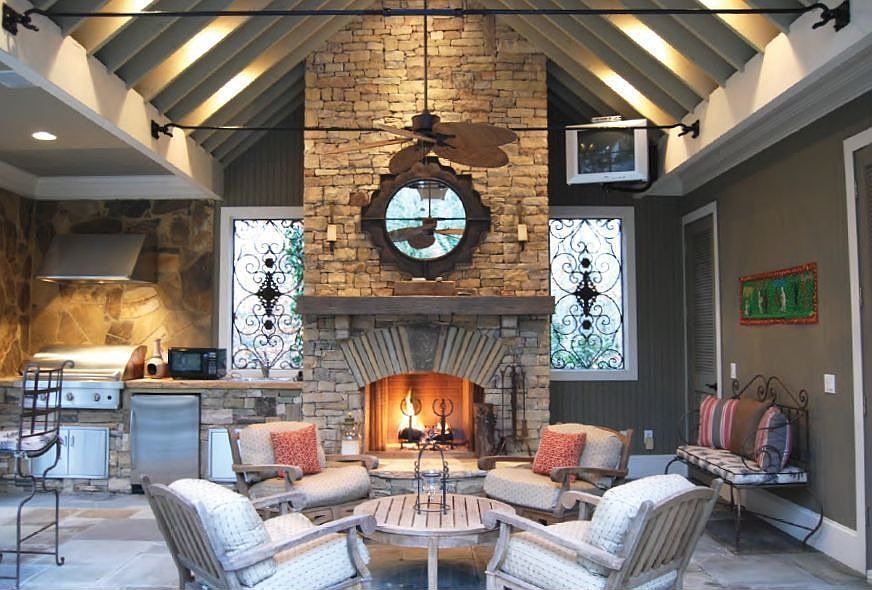 Bill Baker designed pool house