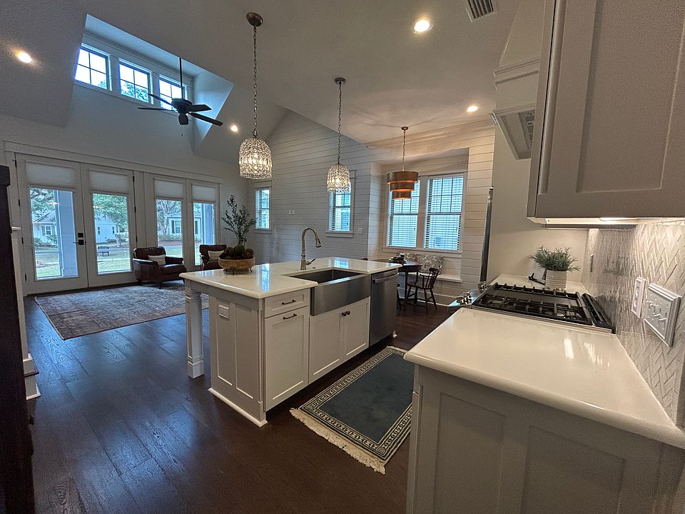 Well designed open concept living and dining.