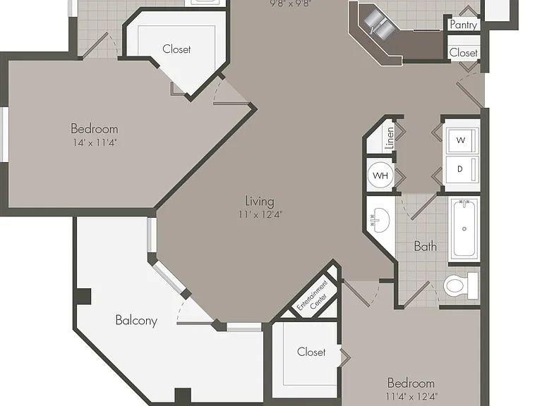 Delano | 2 Bedroom | 2 Bath | 1289 SF Delano | 2 Bedroom | 2 Bath | 1289 SF