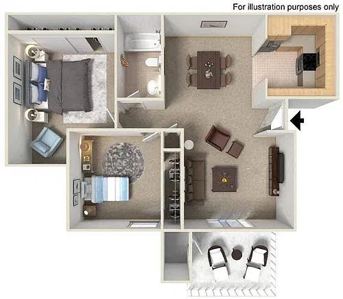 Floor plan 21A - Renovated