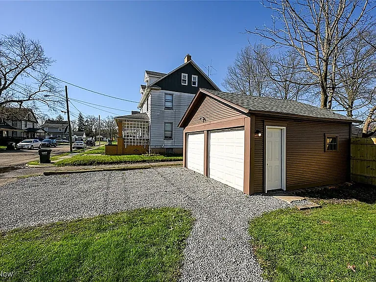 Separate 2 Car Garage and Driveway