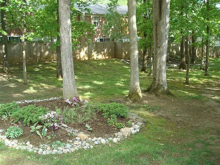 Common area--pretty wooded areas with access to trails