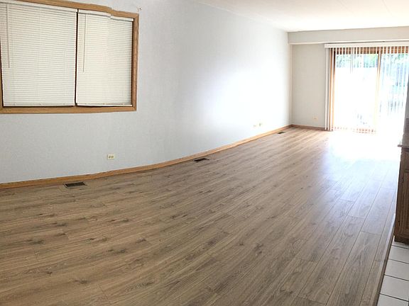 large sunny living room, dinette