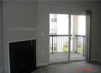 Fireplace & balcony