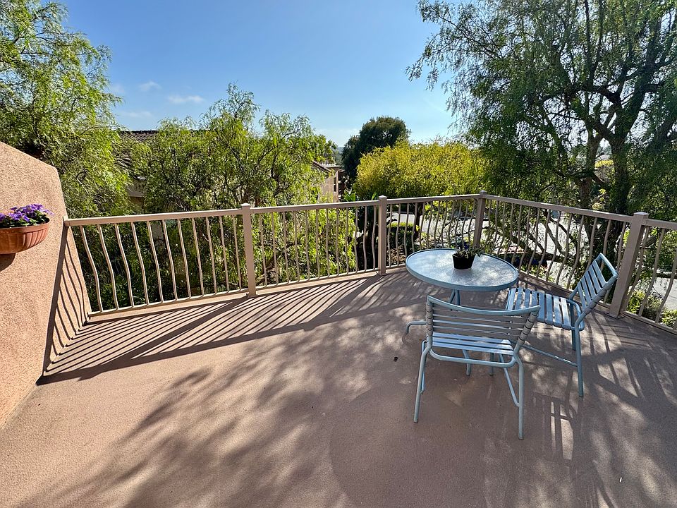 Spacious private terrace with foothill views and a glimpse of Santa Rosa island. Can accommodate a BBQ