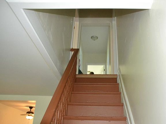 living room open staircase