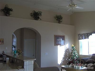 Livingroom area with recessed pot shelves