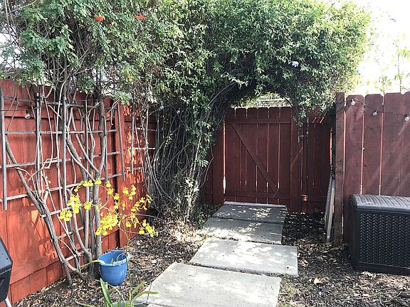entry gate from within property