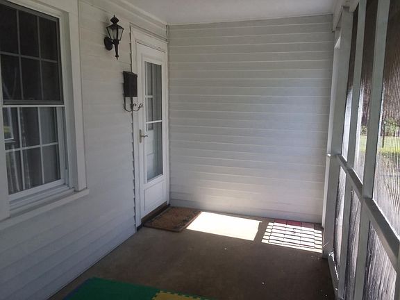 Screened-in front porch
