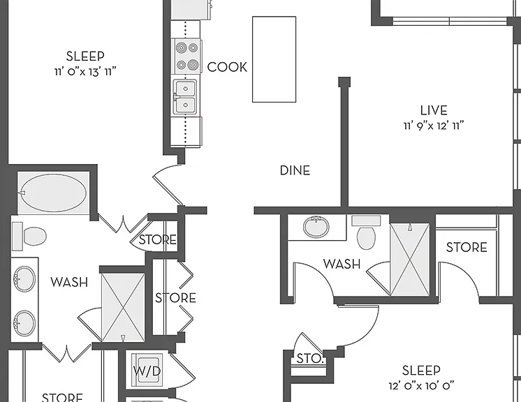 B4 floor plan The Four