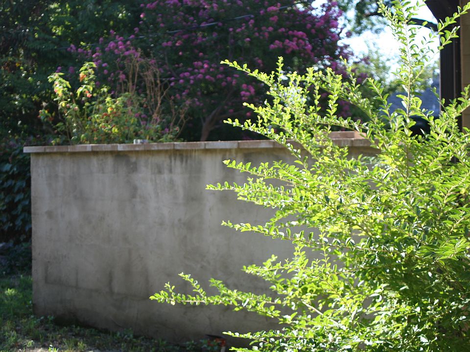 Wall around Private patio