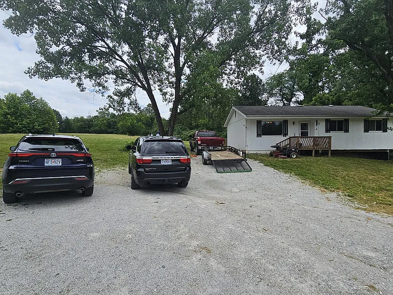 looking up driveway