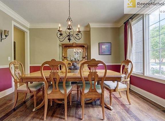 Formal dining room with natural light!
