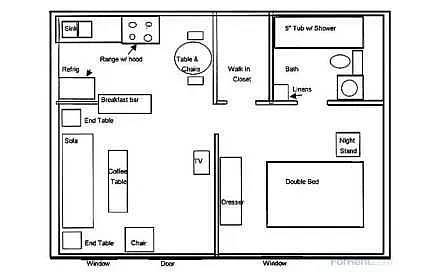 Floor plan WEEKLY Rate