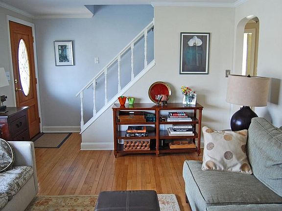 Living room and stairs
