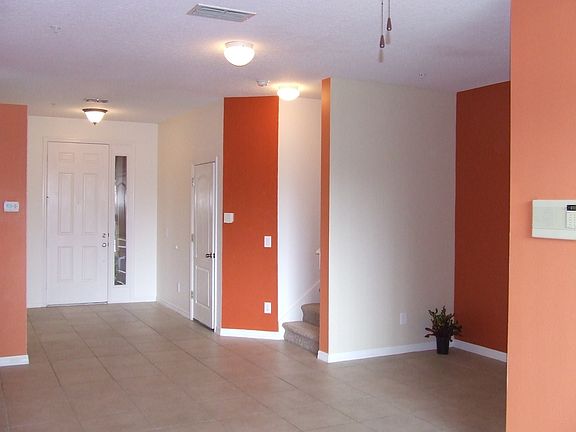 Living room with some newly painted walls.