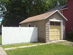 Detached single garage