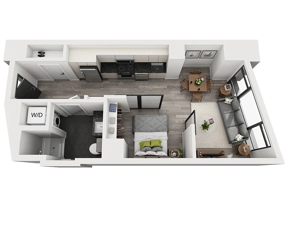 Floor plan Studio E1F-PH Penthouse