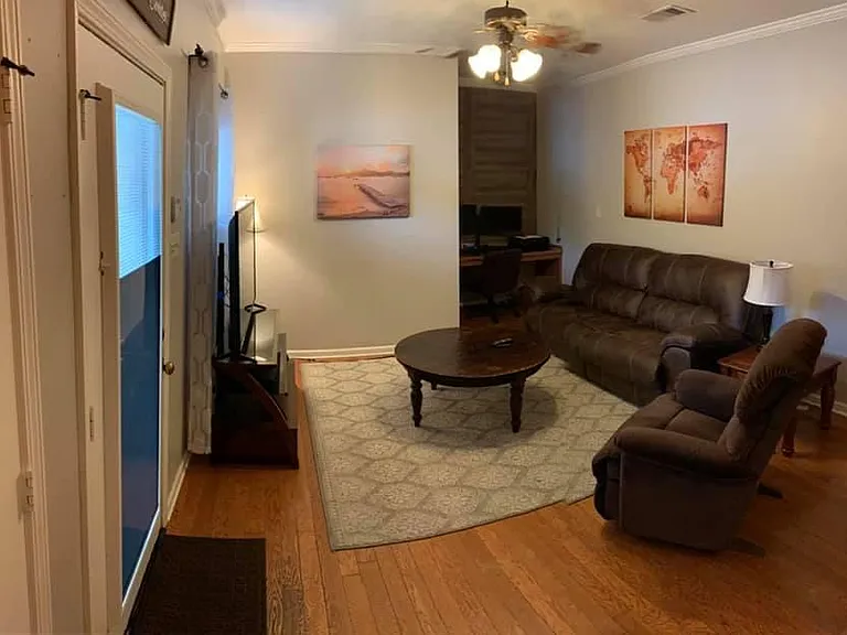 Livingroom setup prior to new floors