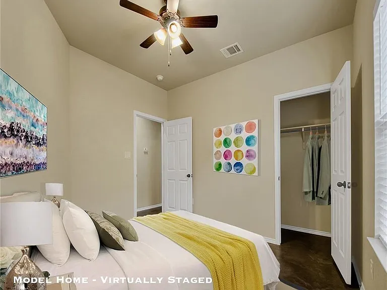 STAGGED OF LIKE TYPE BEDROOM STYLE.