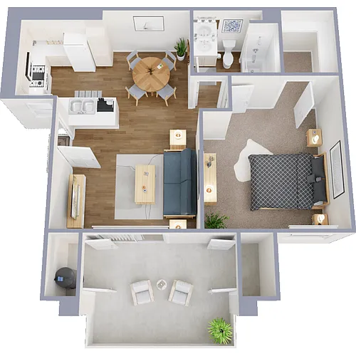 Floor plan 1 Bedroom