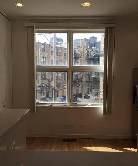 Sunny west facing window in kitchen