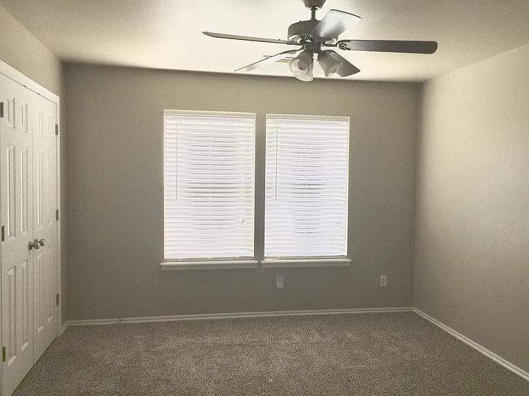 Master Bedroom with Ceiling Fan & Double Closet