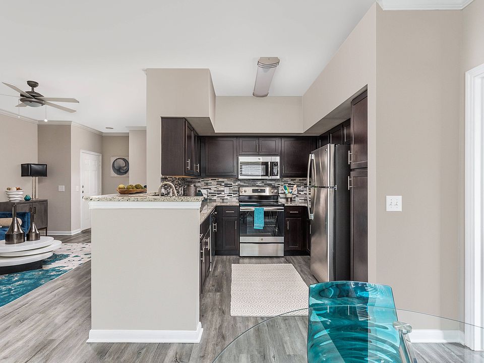 Open Kitchen and Living Room with Hardwood Floors
