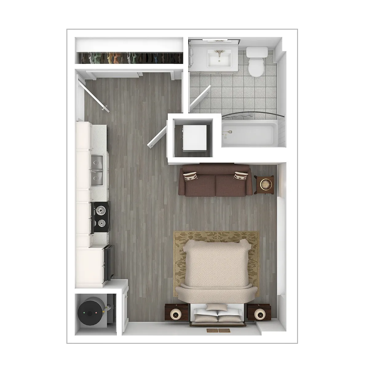 Floor plan Studio B