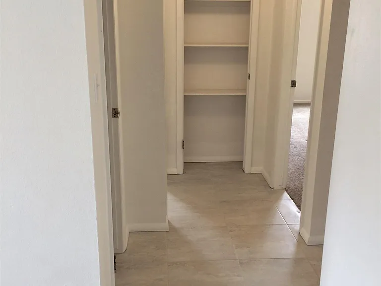 Hallway from Living Room to Bedrooms and Bathroom