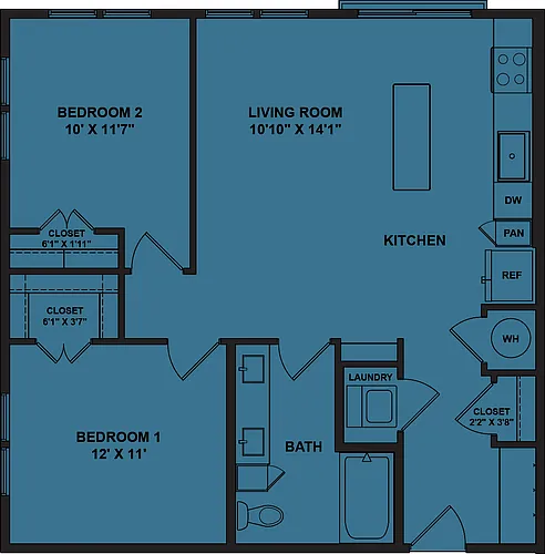 Floor plan B1a 60%