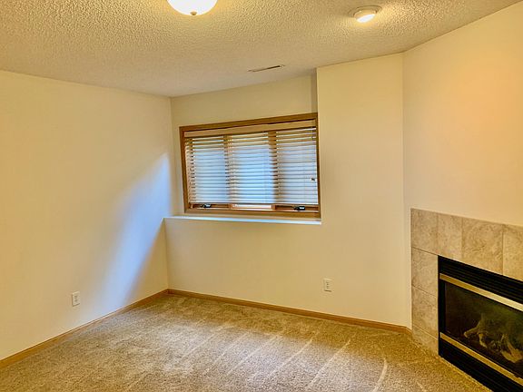 Lower level family room with gas fireplace. View 1.