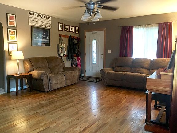 Living room facing door