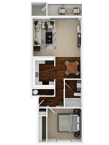 Floor plan 1X1